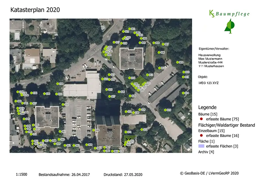 Kataster Plan 
